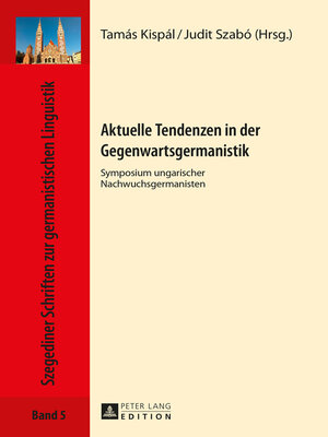 cover image of Aktuelle Tendenzen in der Gegenwartsgermanistik